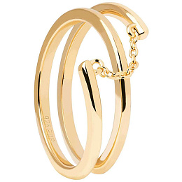 PDPAOLA 18K Gold Plated Silver Ring/ AN01-890-14