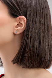 TI SENTO Earrings Gilded LNA