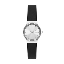 ANALOG WATCH 0 JWL SS LEATHER STRAP