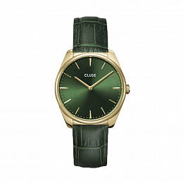 Féroce Leather, Gold, Forest Green/Forest Green Cr