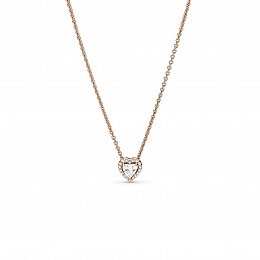 PANDORA Timeless 14K Rose Gold Plated Silver Necklace/ 388425C01-45