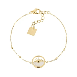 Zag Bijoux 24K Gold Plated Stainless Steel Surgical Bracelet/ SBS19703-01SEL