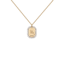 PDPAOLA 18K Gold Plated Silver Necklace / Scorpio / CO01-575-U