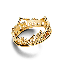 PANDORA Gold Plated metal blend Ring / 163362C00-54
