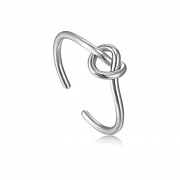 Silver Knot Adjustable Ring