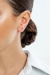 Ania Haie 14K Ոսկեպատ Արծաթյա Ականջօղ/ E033-01G