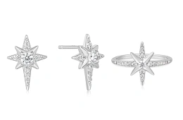 Ania Haie 925 Sterling Silver Earring and Ring Set