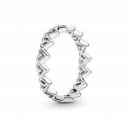 Hearts sterling silver ring/Серебряное кольцо 