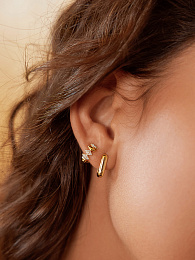 Ania Haie 14K Gold Plated Silver Earring/ E061-09G