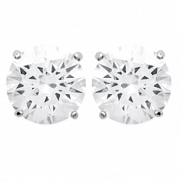 EARRINGS SILVER 925 RHODIUM PLATED CZ