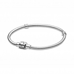 Snake chain sterling silver bracelet