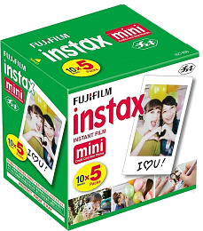 Fujifilm  Instax Mini Instant Film 10 Sheets×5 Pack(Total 50 Shoots)